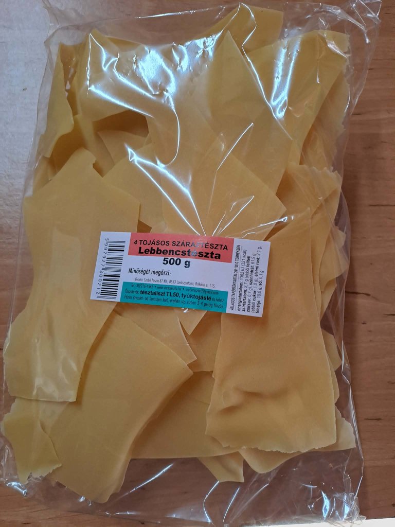Lovászpatonai Lebbencstészta 0,5Kg